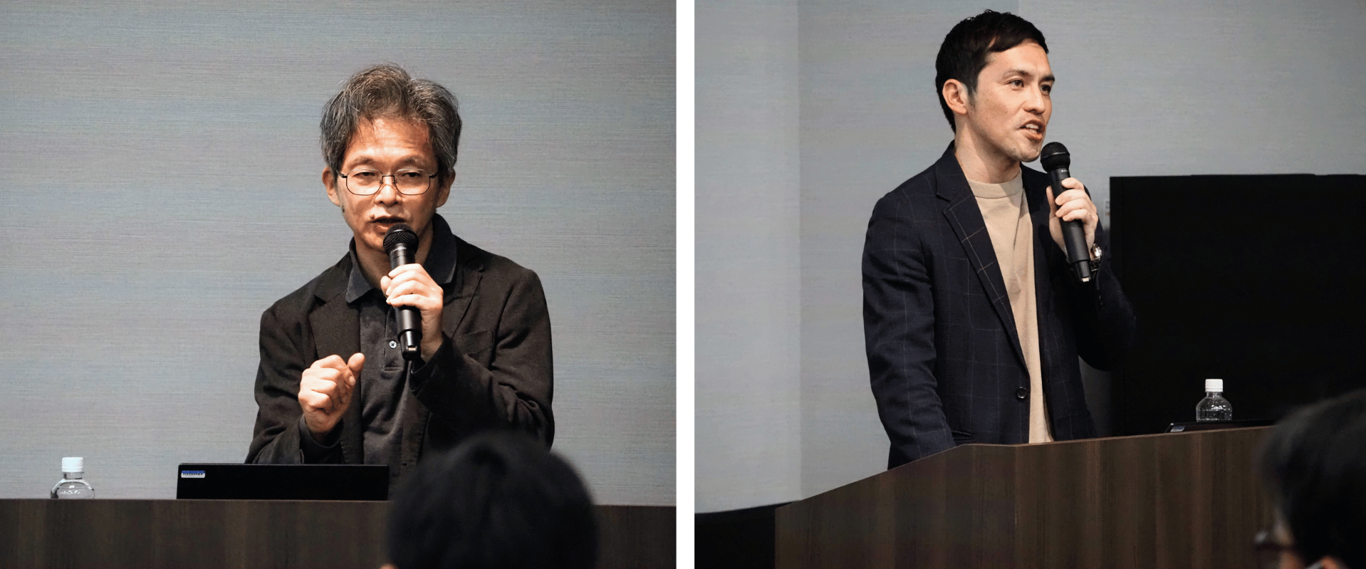 Power事業部 安井賢克(左)、アプリケーションマネージメントサービス本部　安達美知政（右）